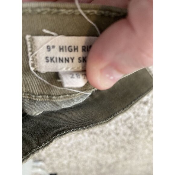 Madewell High Riser Skinny Green Size 28 Tall Jean Pants - Picture 6 of 12